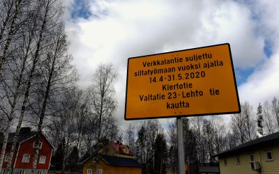 Verkkalantie katkaistaan siltatyömaan ajaksi