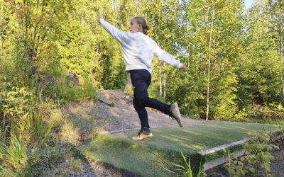 Iida Lehtomäki lennähti frisbeegolfin huipulle